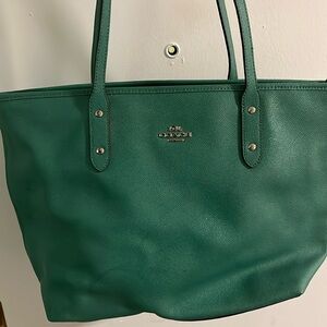 Green Coach Handbag